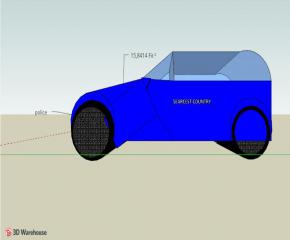 簡易奧迪A3警車SU模型