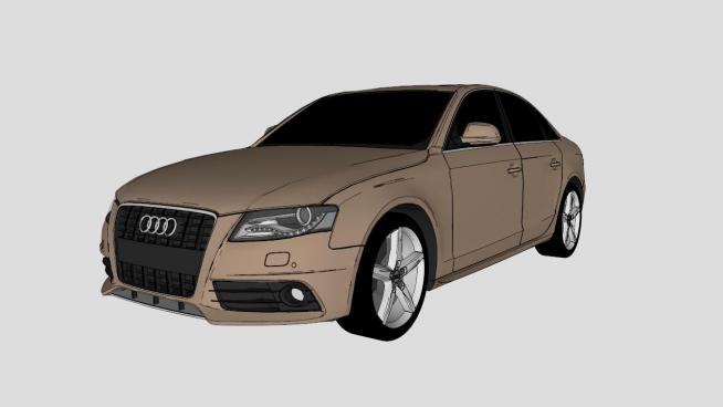2009款奧迪汽車模型